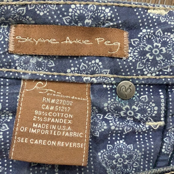 Paige Skyline Ankle Peg dark wash stretch jeans - Picture 12 of 17